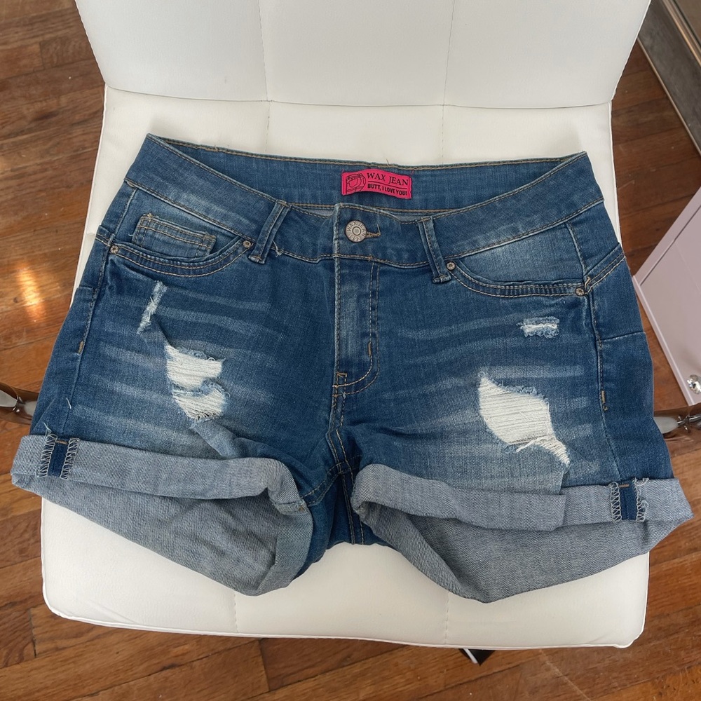 Denim shorts